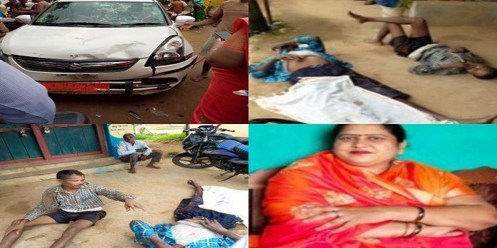 सड़क हादसा: BJP महिला प्रदेश अध्यक्ष की कार और बाइक के बीच हुई टक्कर, 3 लोग घायल