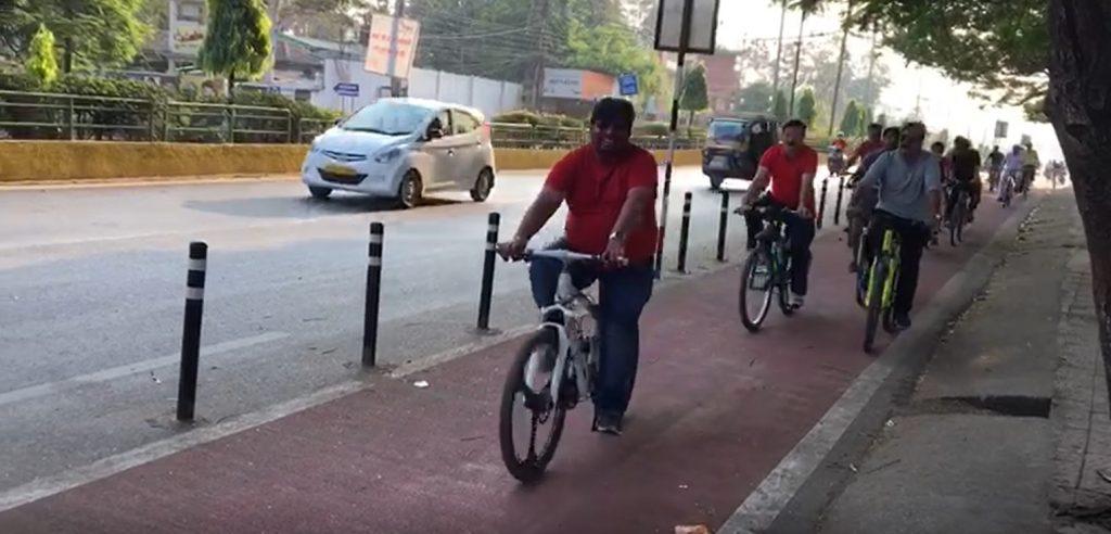 bicycle track by spending more than Rs 1 crore 15 lakh (earlier)