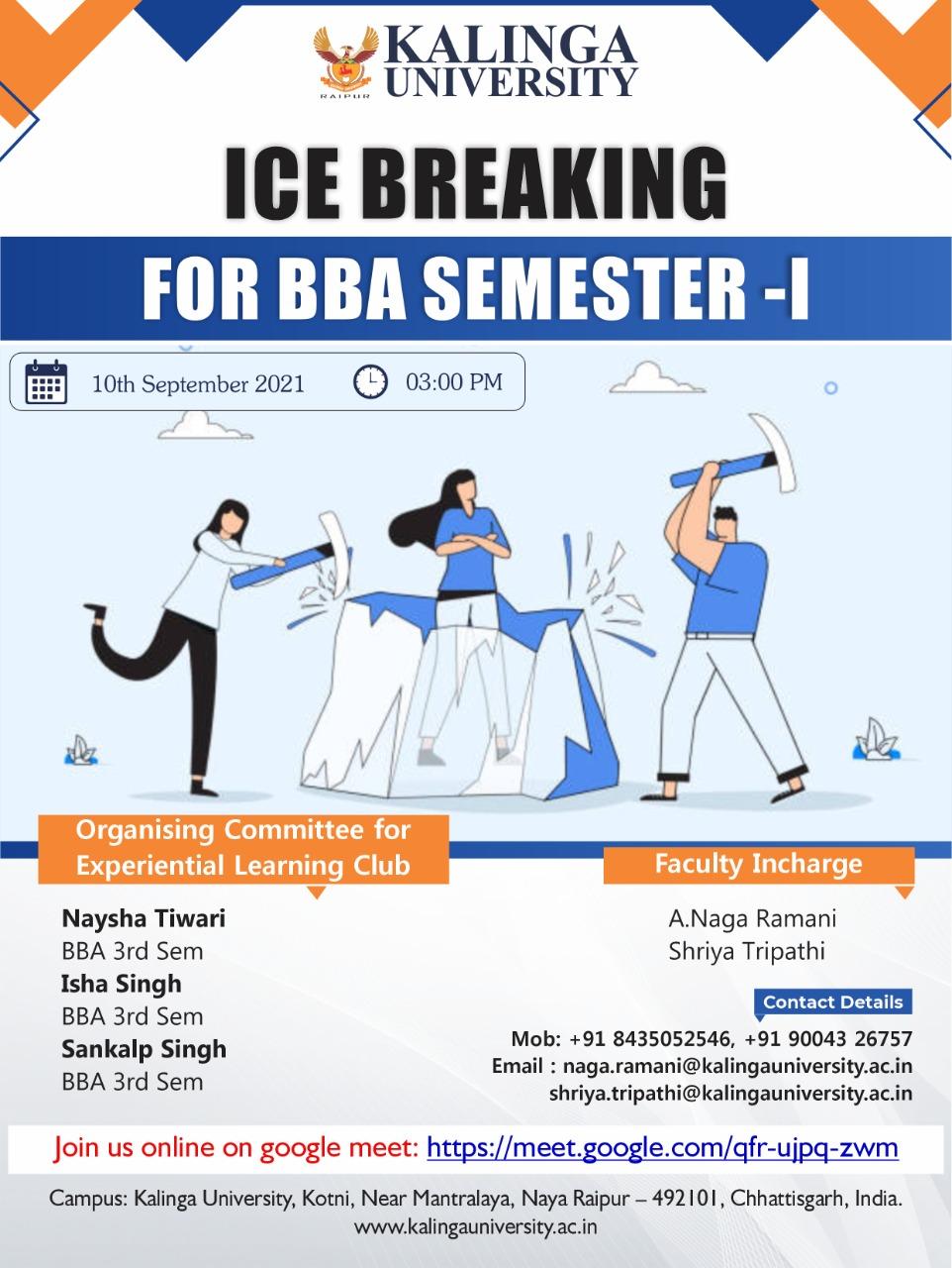 Kalinga University conduct ice-breaking session for their new students