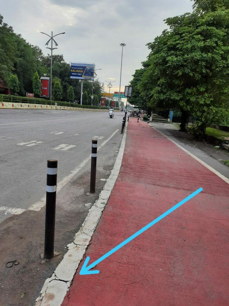Bicycle track present by spending more than 1 crore 15 lakh rupees