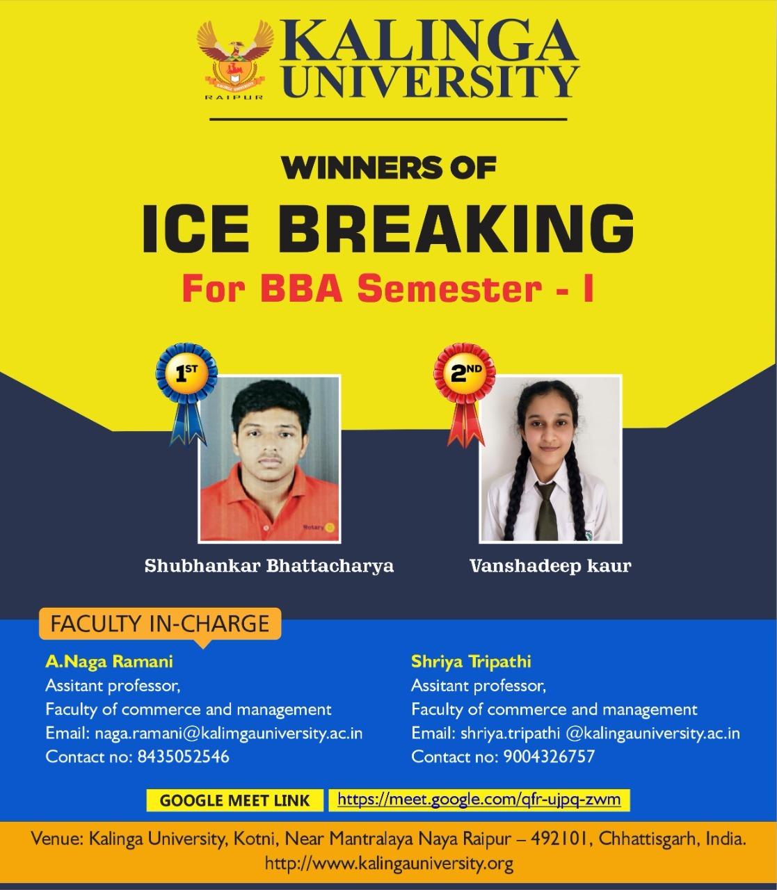Kalinga University conduct icebreaking session for their new students