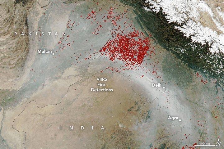 NASA blamed these states of the country including Pakistan for the toxic air, released the report and told the reason for pollution