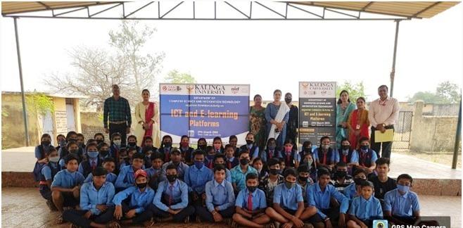 KALINGA UNIVERSITY ORGANIZES INFORMATIVE LECTURES ON ‘ICT AND E-LEARNING PLATFORMS’ FOR STUDENTS OF GOVERNMENT MIDDLE SCHOOL, PALOUD