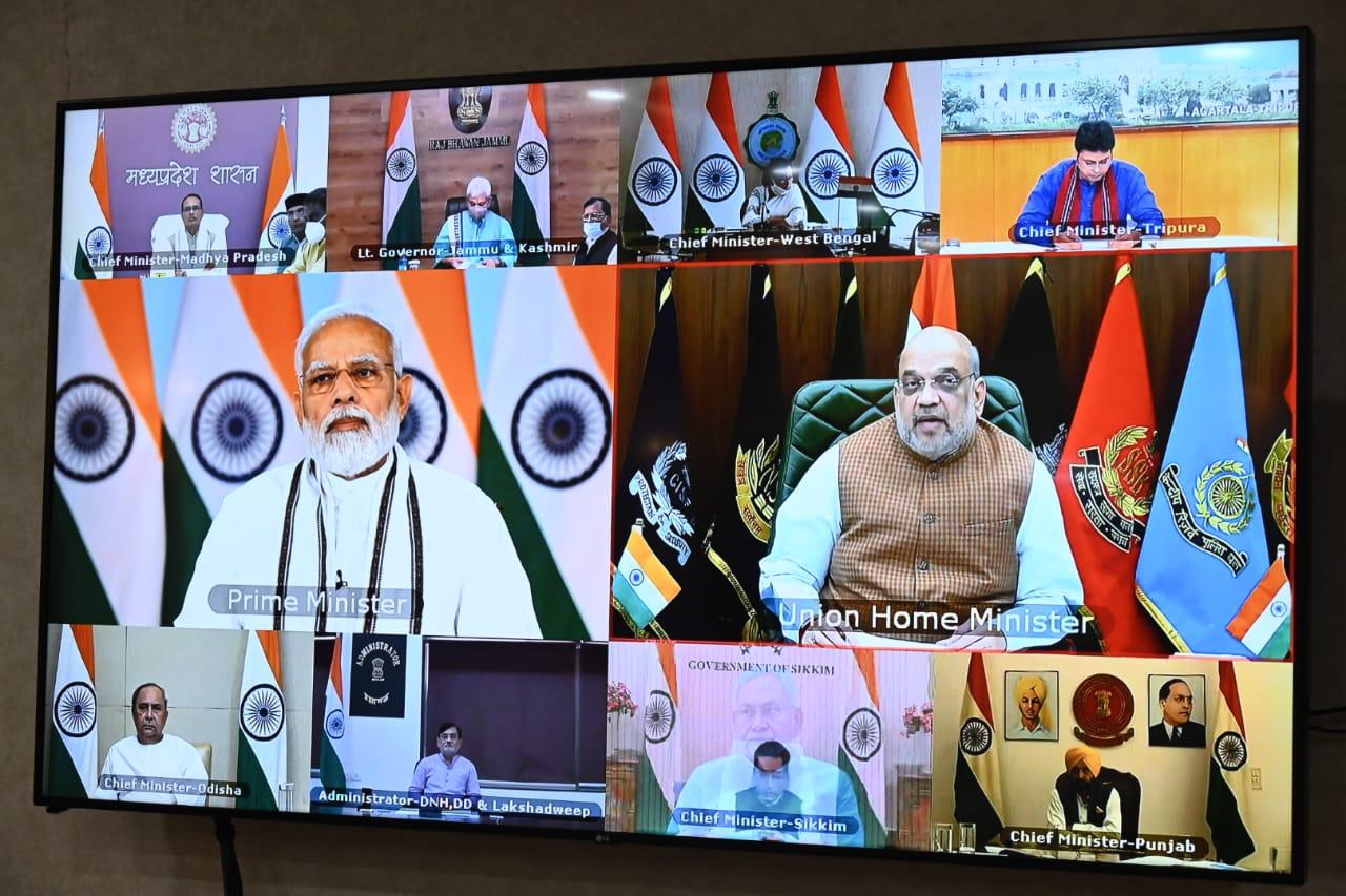 PM modi virtual meeting with chief ministers