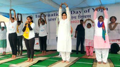 प्रदेश भर में भाजपा नेताओं और कार्यकर्ताओं ने योगाभ्यास में लिया हिस्सा