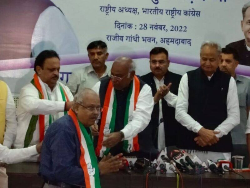 Gujarat Assembly Elections 2022: 32 साल बीजेपी में रहने के बाद अब कांग्रेस में शामिल हुए जयनारायण व्‍यास