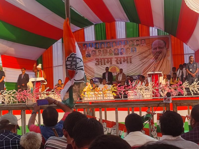 Bhanupratappur by-election - व्यस्तता के बाद कांग्रेस की आम सभा से बना माहौल