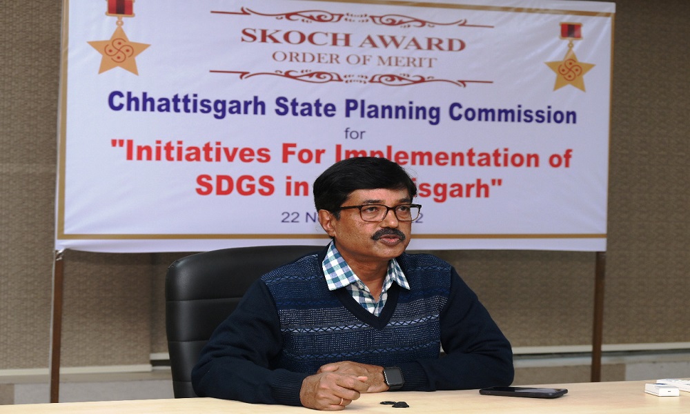 छत्तीसगढ़ राज्य योजना आयोग को एस.डी.जी. के क्रियान्वयन के लिए मिला प्रतिष्ठित ‘स्कोच आर्डर ऑफ मेरिट‘ पुरस्कार