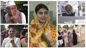 Gujarat Election 2022 : गुजरात में पहले चरण का मतदान शुरू, रीवाबा जडेजा समेत मंत्रियों ने डाला वोट