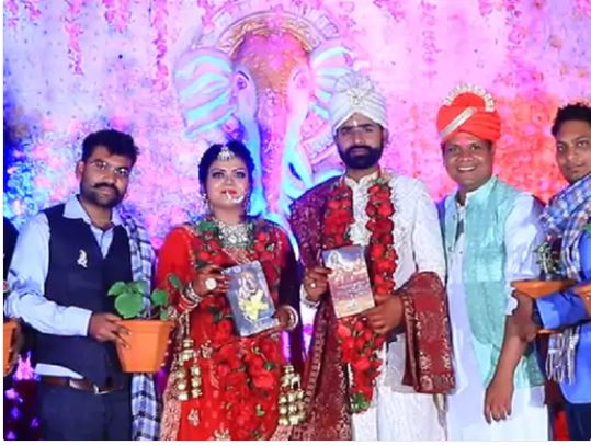 CG-News-Unique-wedding-in-Chhattisgarh-101-medicinal-plants-received-as-return-gift-to-guests-at-brides-farewell