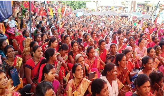 CG News Locks will hang in Anganwadi centers, big demonstration in Raipur