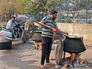 Congress marched against ED with ration and water-ED पर राशन-पानी लेकर चढे कांग्रेसी