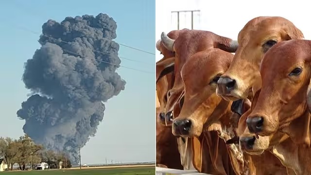 Accident Fierce fire in the fields, more than 18 thousand cows died due to burning