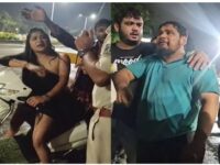 Viral video: नशे में धुत्त युवक-युवतियों का देर रात जमकर हंगामा, पुलिस के सामने आपस में भिड़े, नानस्टाप गाली-गलौज