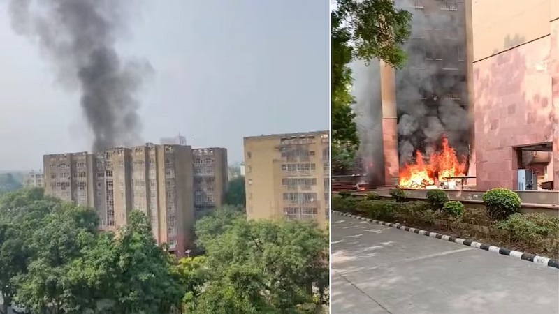 दिल्ली के ब्रह्मपुत्र अपार्टमेंट में लगी आग, कई सांसदों का यहां पर है आवास