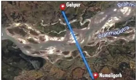 Brahmaputra underwater road-rail tunnel project Assam.