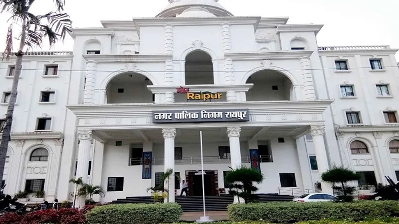 Raipur Municipal Corporation Warning Board Saddu Illegal Plotting.