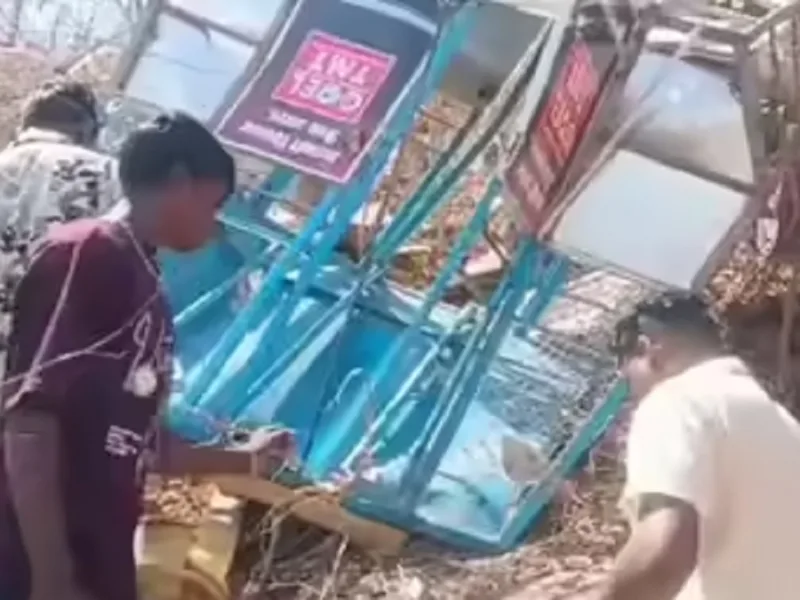 खल्लारी मंदिर में रोप वे हादसा
