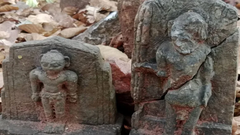Kondagaon Nawagarh Ancient Statues and Archaeological Site Chhattisgarh.