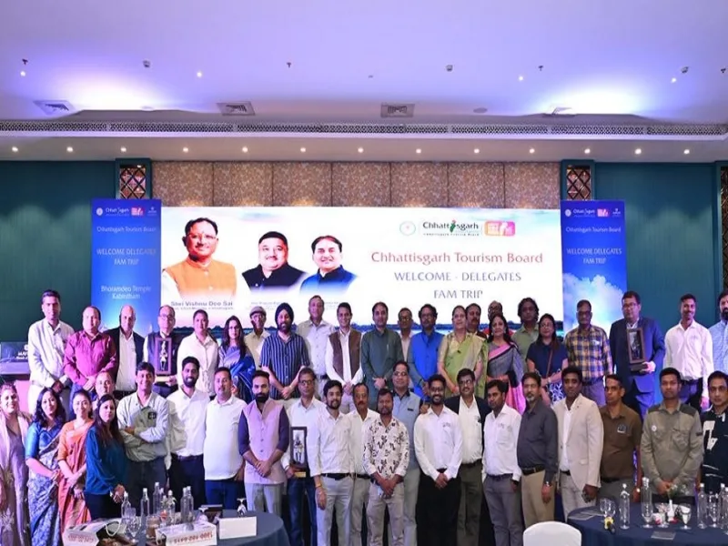 छत्तीसगढ़ पर्यटन FAM ट्रिप 2026 के प्रतिभागी।