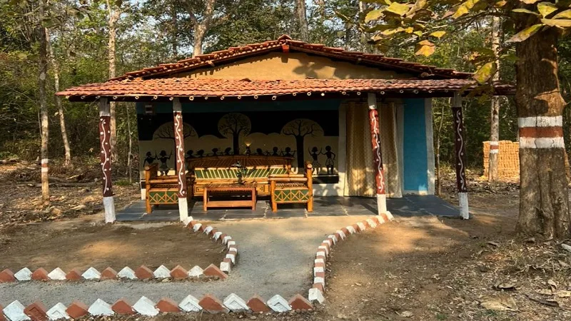 Nature Camp Mud House Devpur Bar Nawapara Chhattisgarh.