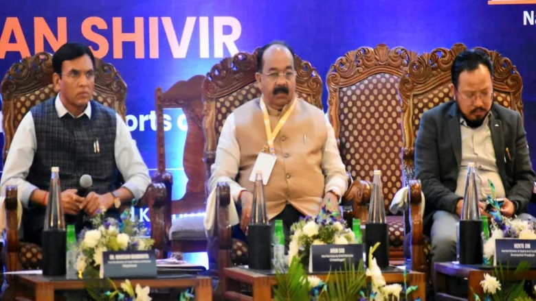 श्रीनगर में आयोजित दो दिवसीय राष्ट्रीय खेल चिंतन शिविर के दूसरे दिन छत्तीसगढ़ के उपमुख्यमंत्री अरुण साव ने 'गुड गवर्नेंस इन स्पोर्ट्स' सत्र की अध्यक्षता की