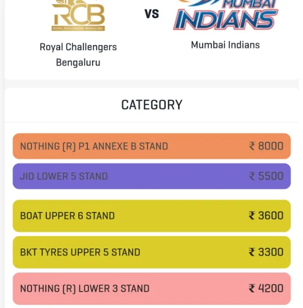 RCB vs MI Match Raipur: ऑनलाइन बिक्री शुरु होते ही 2500 वाली टिकट की सोल्ड आउट, 12 मई वाले मैच के लिए कल से होगी बुकिंग