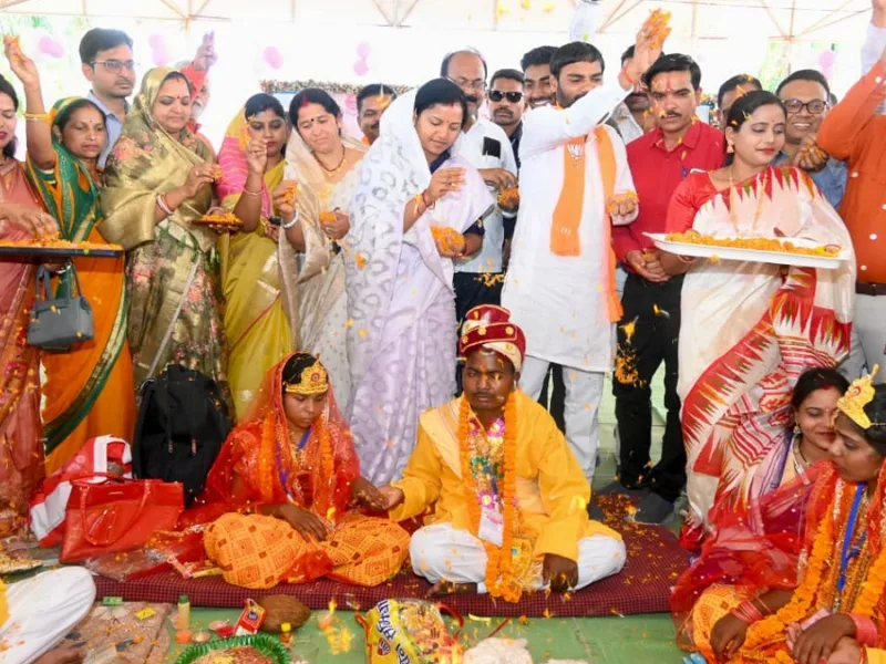 मुख्यमंत्री कन्या विवाह योजना: प्रदेशभर में 2300 से अधिक जोड़े बंधे परिणय सूत्र में