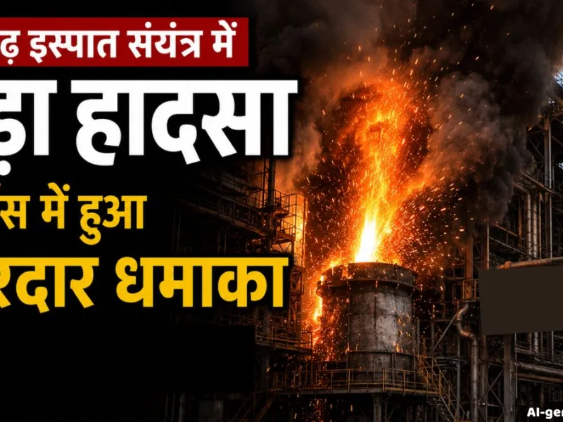 रायगढ़ इस्पात संयंत्र में बड़ा हादसा, अचानक फर्नेस में हुआ जोरदार धमाका, कई मजदूर घायल…