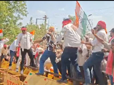 CONGRESS PROTEST: किसानों को खाद बीज और डीजल की कमी को लेकर कांग्रेस ने किया जोरदार प्रदर्शन, कलेक्ट्रेट का किया घेराव