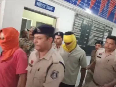 नौगई का तिहरा हत्याकांड: पुलिस दबाव में 4 मुख्य आरोपियों का सरेंडर, अब तक 8 गिरफ्तार; कार में जिंदा जलाए गए थे तीन लोग