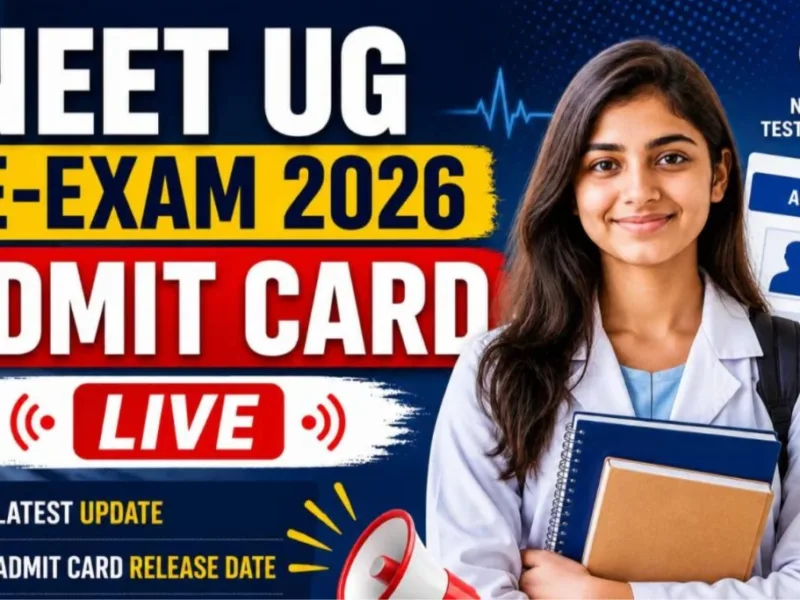 NEET UG Re-Exam Admit Card : नीट यूजी री-एग्जाम एडमिट कार्ड जारी, डाउनलोड से पहले पूरा करना होगा ये प्रोसीजर
