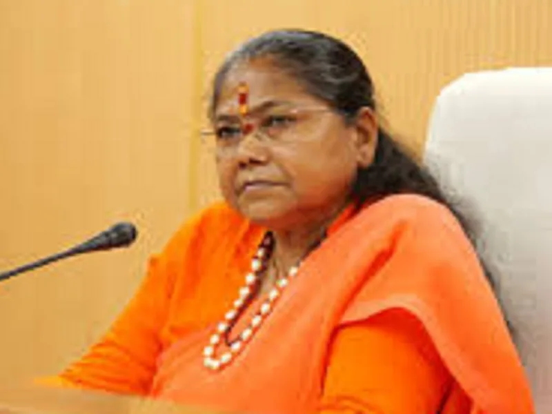 राष्ट्रीय पिछड़ा वर्ग आयोग की अध्यक्ष साध्वी निरंजन ज्योति 7 जून को रायपुर के एक दिवसीय दौरे पर रहेंगी
