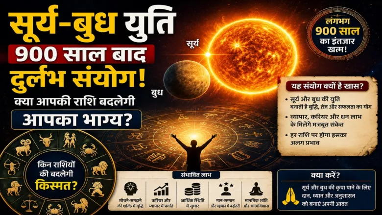 Cosmic representation of Sun and Mercury conjunction in the zodiac sky.