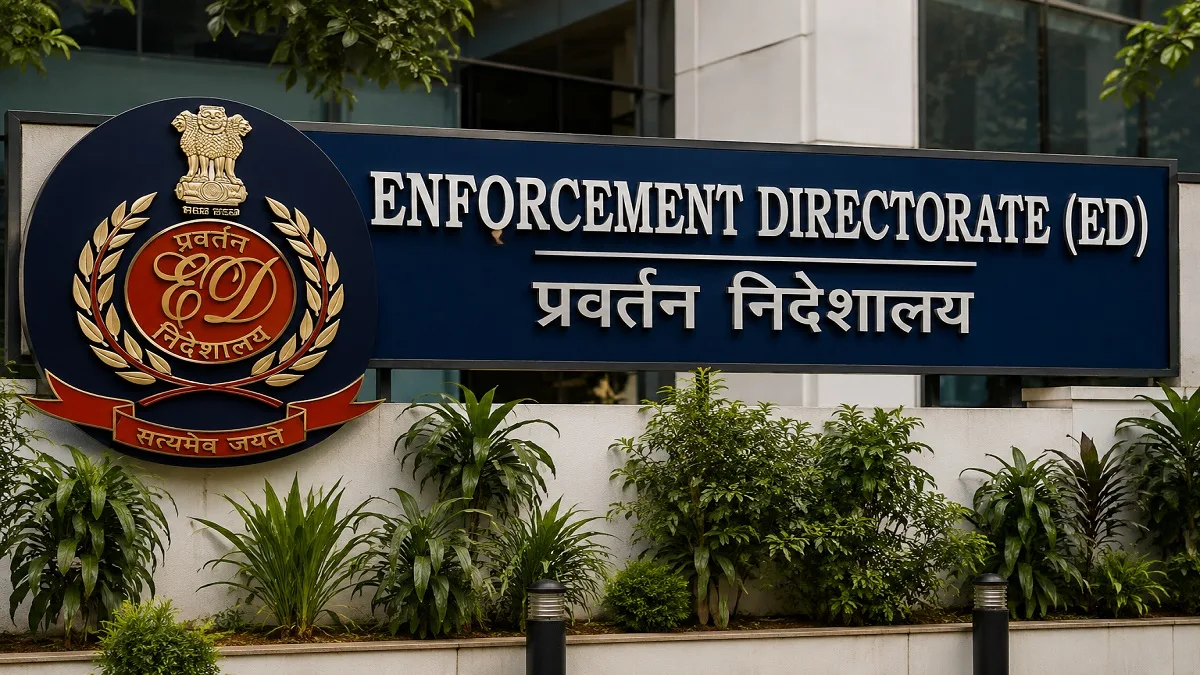 Enforcement Directorate officials conducting raids at suspect locations