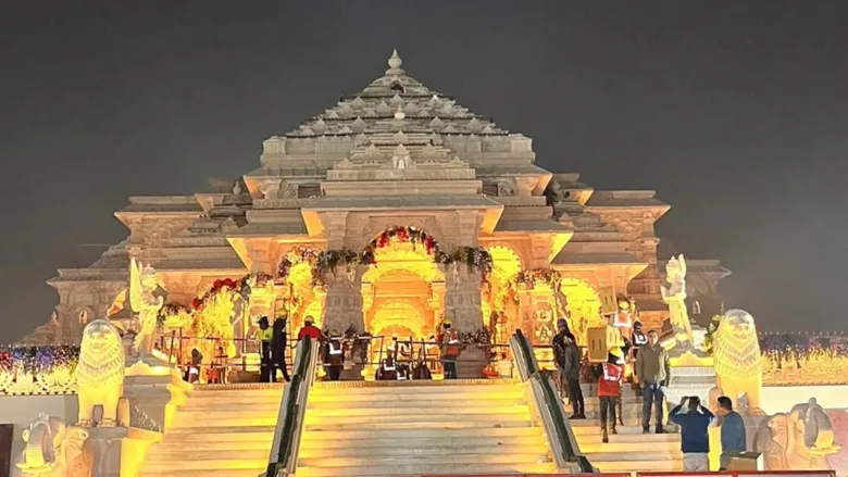 : Exterior view of the Supreme Court of India building in New Delhi during a high-profile hearing.