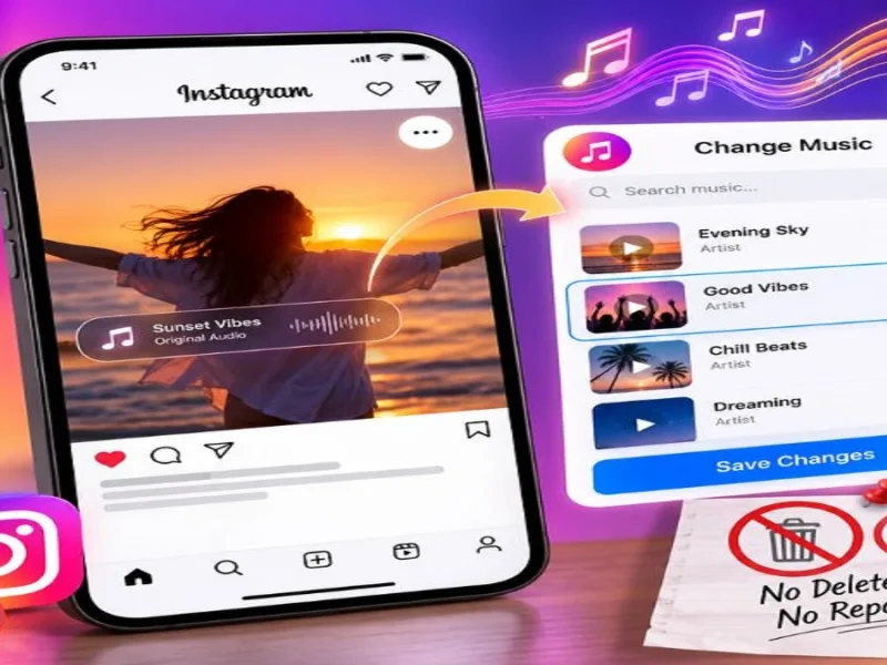 Instagram पोस्ट म्यूजिक चेंज फीचर रोलआउट, बिना पोस्ट डिलीट किए बदलें गाना