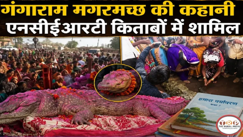 Peaceful village pond in Chhattisgarh where villagers coexisted with Gangaram crocodile.