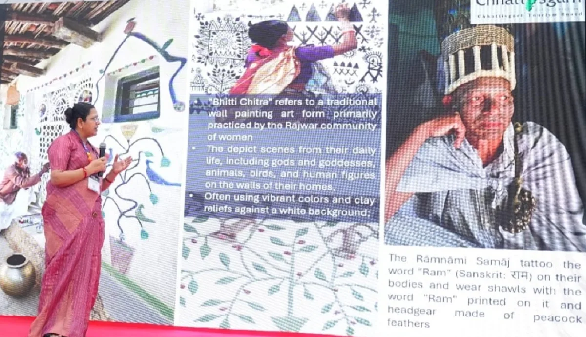 आईआईटीएम बेंगलुरु में आयोजित कार्यक्रम में छत्तीसगढ़ पर्यटन मंडल की उप महाप्रबंधक पूनम शर्मा ने छत्तीसगढ़ की पर्यटन नीति, अधोसंरचना और निवेश की संभावनाओं का प्रभावी प्रस्तुतीकरण दिया।