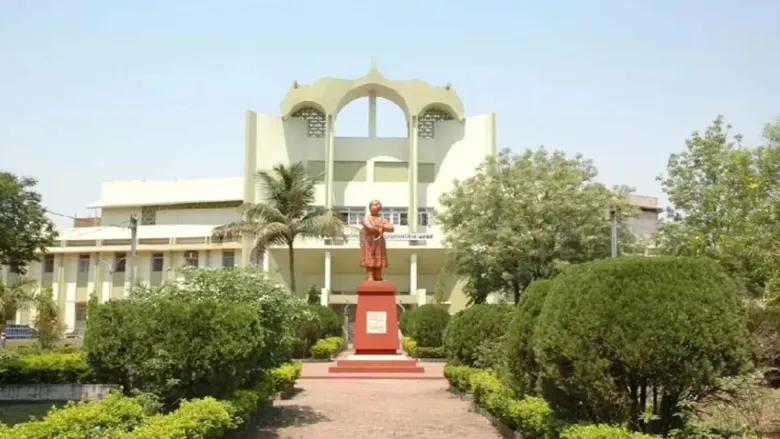 Pt. Ravishankar Shukla University campus with admission office for Tribal Studies MA course