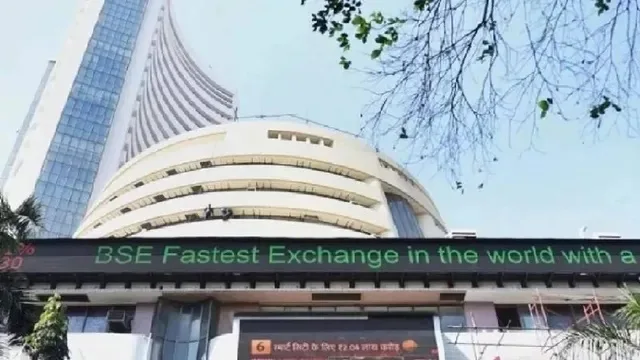 Stock market trading screen showing Sensex and Nifty opening numbers on Friday.
