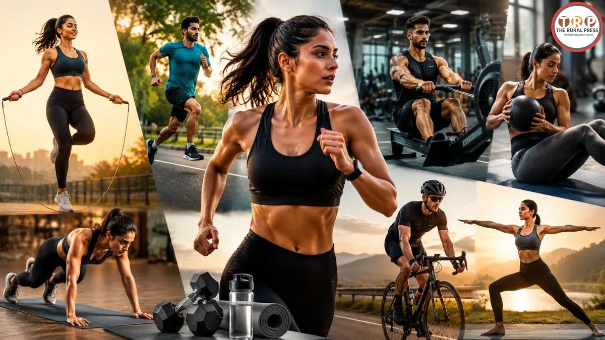 Person doing effective weight loss exercises at home to burn fat.
