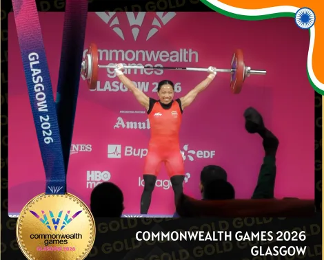 कॉमनवेल्थ गेम्स में मीराबाई चानू ने दिलाया भारत को पहला गोल्ड, वेटलिफ्टिंग में 190 KG उठाया, ऋषिकांत ने मेंस में सिल्वर जीता