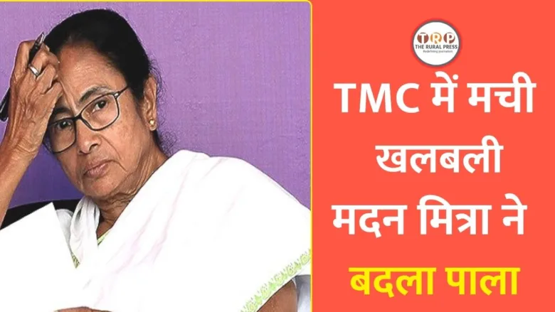 Senior TMC leader Madan Mitra seen at a political event