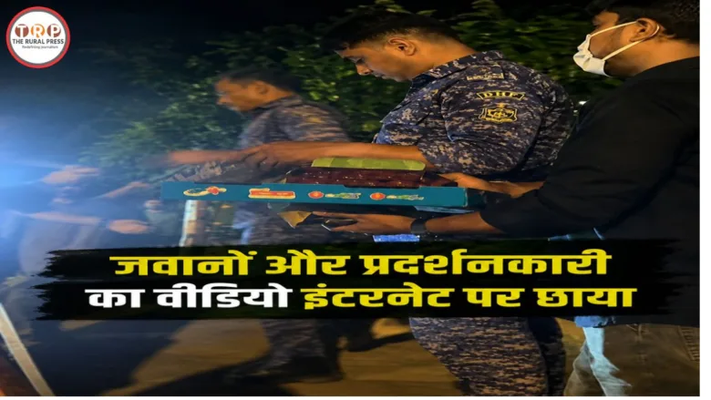 Rapid Action Force personnel deployed at Jantar Mantar during protest in New Delhi.