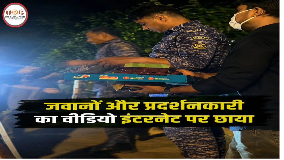 Rapid Action Force personnel deployed at Jantar Mantar during protest in New Delhi.