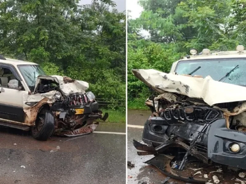 CG Accident News: मंत्री केदार कश्यप के काफिले की गाड़ियों को कोंडागांव सीमा पर इनोवा ने मारी टक्कर, हादसों में 4 जवान घायल