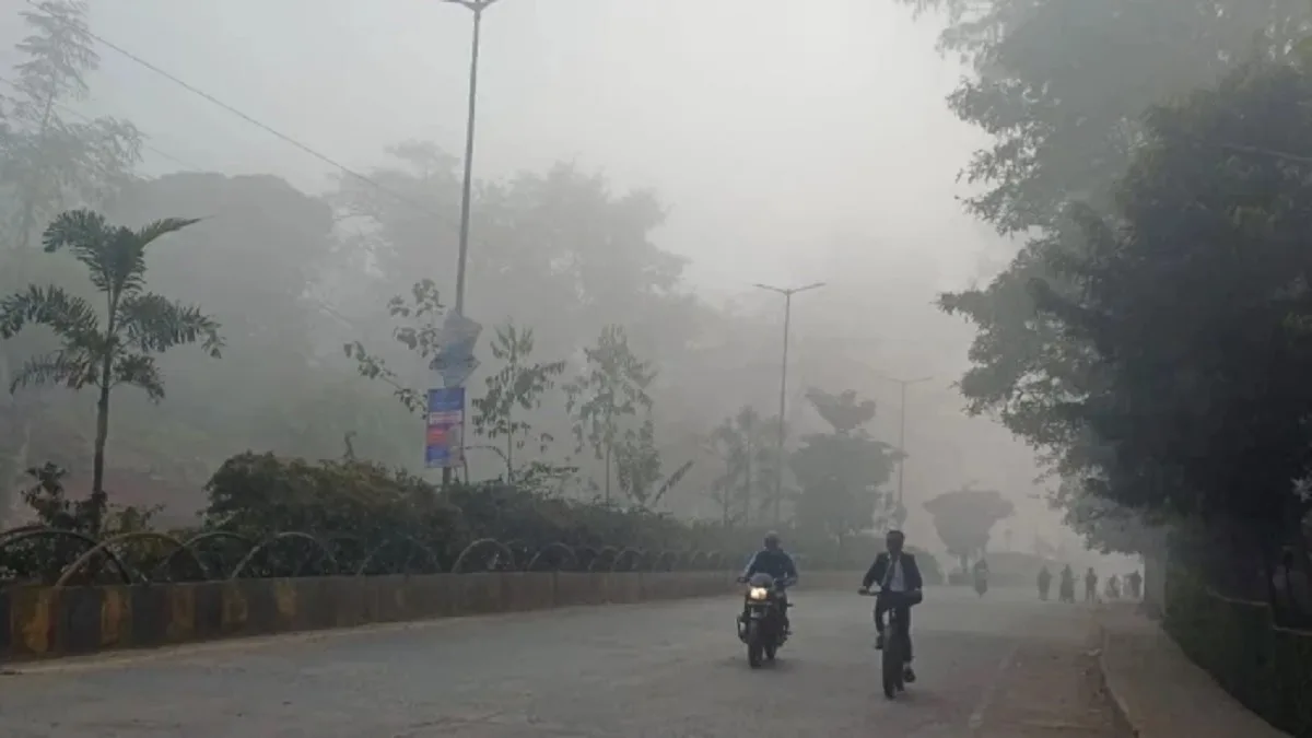 Heavy monsoon rain and dark clouds over Chhattisgarh during IMD weather alert