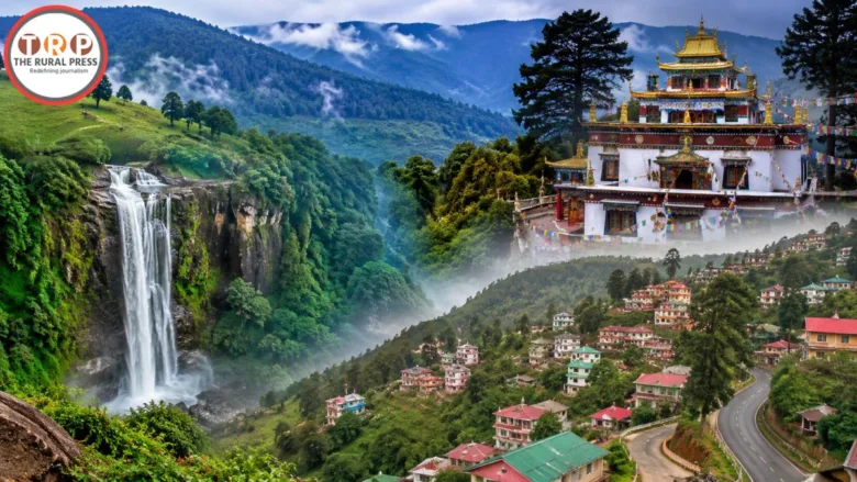Mainpat Hill Station in Surguja Chhattisgarh with Tibetan monastery, lush green valleys and scenic waterfall