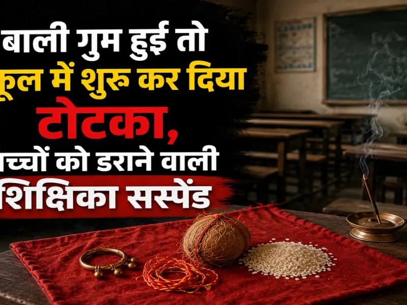 Chhattisgarh News: बाली गुम हुई तो स्कूल में शुरू कर दिया टोटका, बच्चों को डराने वाली शिक्षिका सस्पेंड